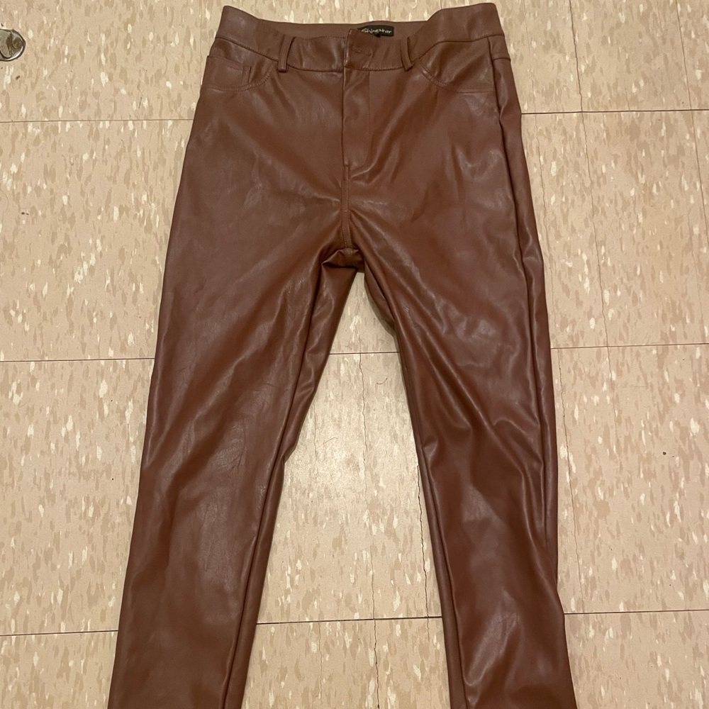 Shine star leather pants size medium